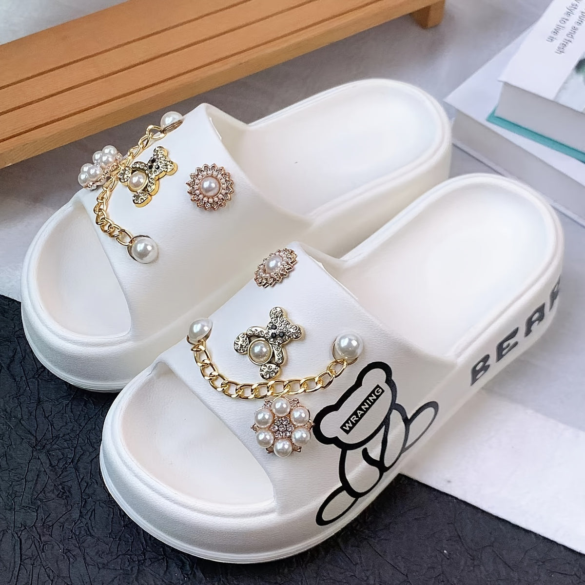 Women's Golden Bear Charm Lightweight EVA Slides