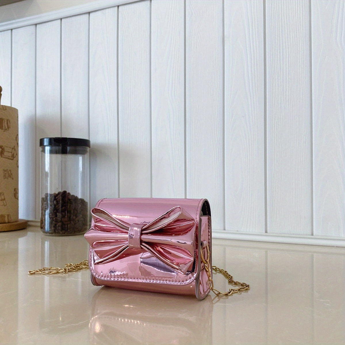 Women's Mini Crossbody Bag Casual Handbag Metal Chain Strap
