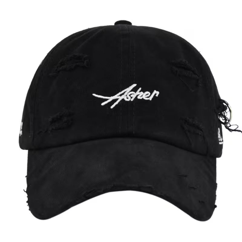 Unisex Retro Torn Baseball Cap Vintage Distressed Embroidered