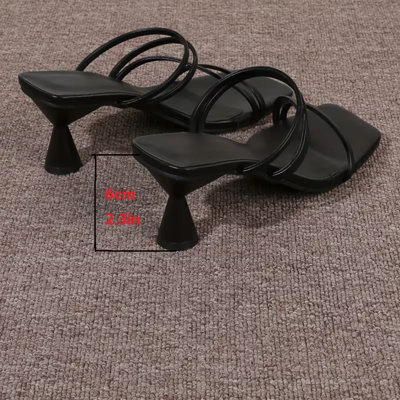 Women's Roman Chunky Heel Sandals Elegant Beach Slippers
