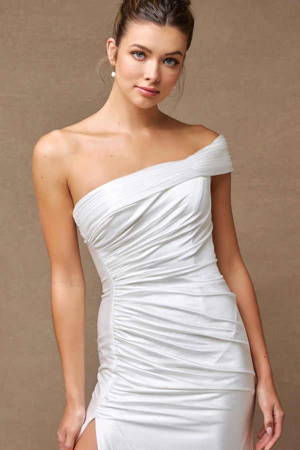 Women's Special Occasion Dress Elegant Wedding TG1688-Asymmetr-W