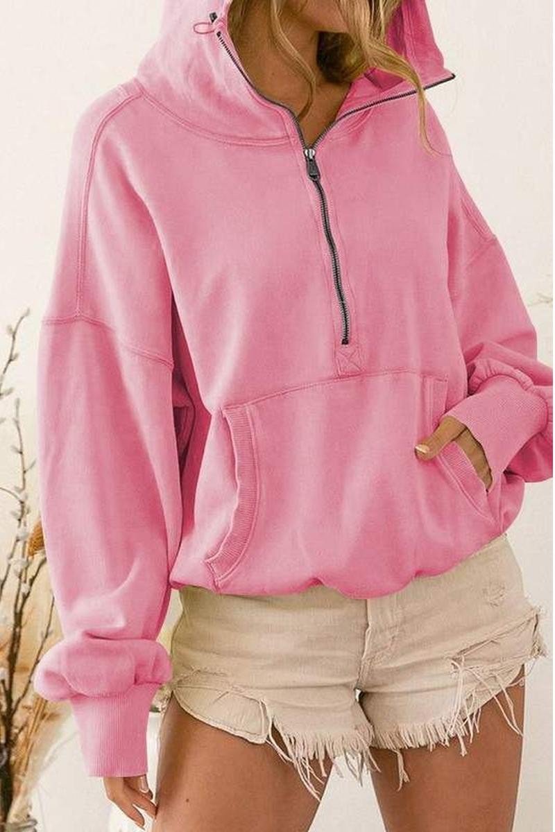 Women's Oversized Zip Hoodie 34-78-03-NI