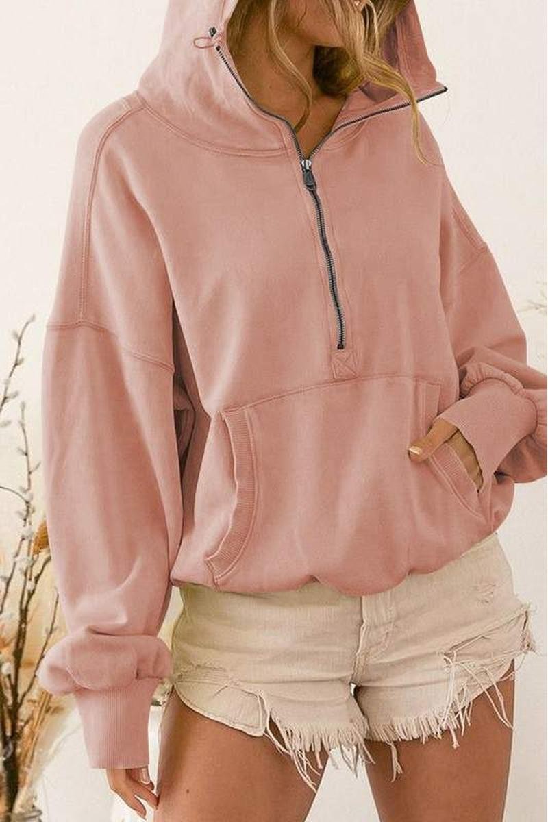 Women's Oversized Zip Hoodie 34-78-03-NI