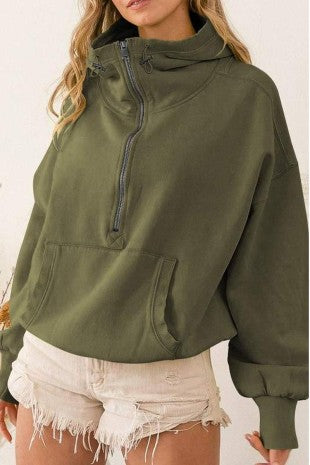 Women's Oversized Zip Hoodie 34-78-03-NI
