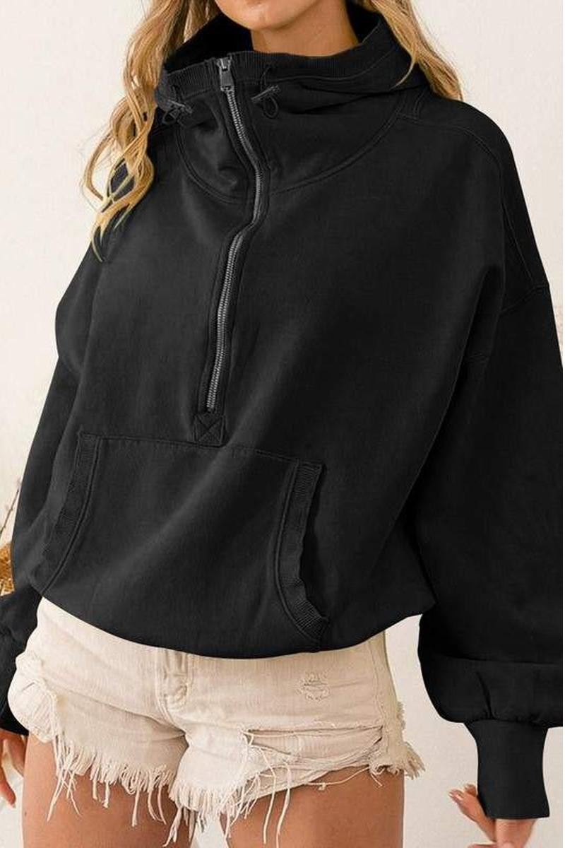 Women's Oversized Zip Hoodie 34-78-03-NI