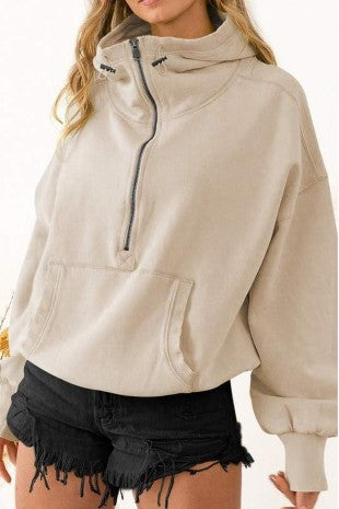Women's Oversized Zip Hoodie 34-78-03-NI