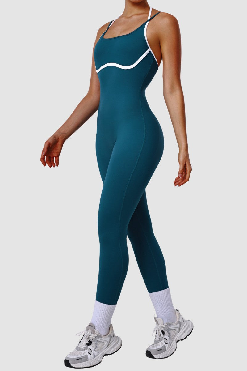 Women's Elastic Bodycon Yoga Jumpsuit WF2601WJ0018