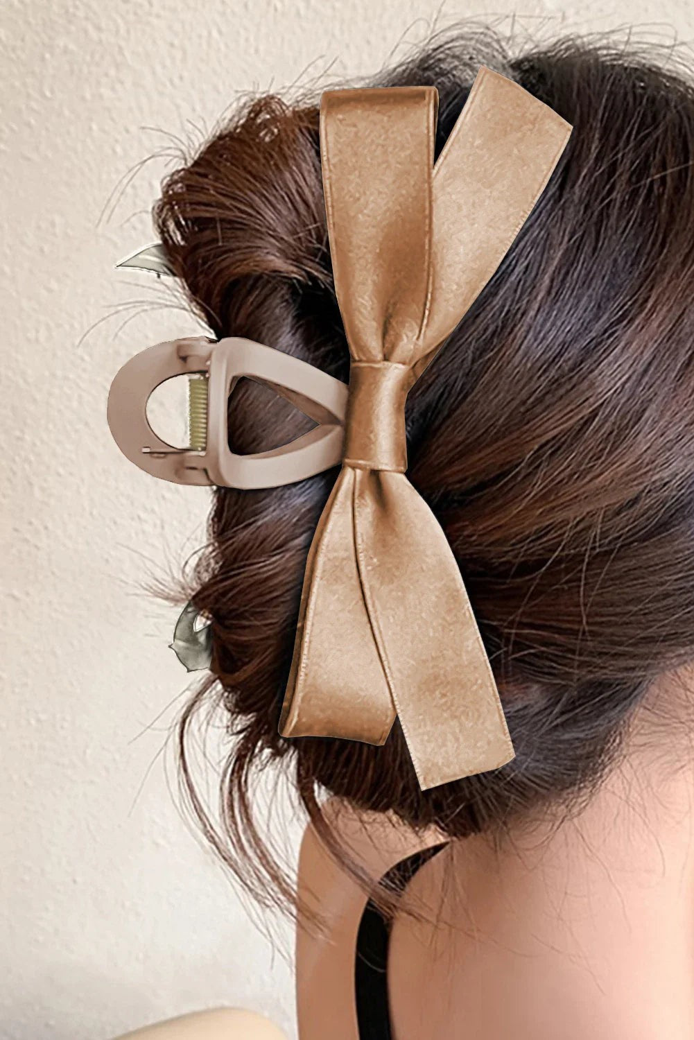 Women's Satin Bow Hair Claw Clip Elegant Occasion BH042899