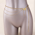 Women's Adjustable Butterfly Bow Accent Waist Belt