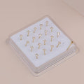 Women's 3mm Synthetic Cubic Zirconia Nose Rings Studs Piercing Jewelry
