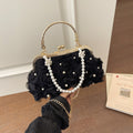 Women's Pearl Floral Evening Clutch Handbag BAG284