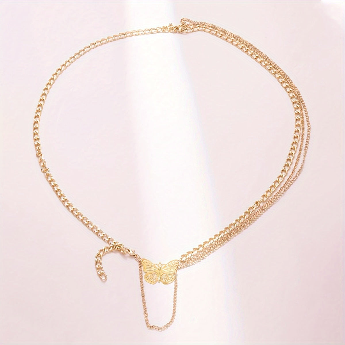 Women's Adjustable Butterfly Bow Accent Waist Belt