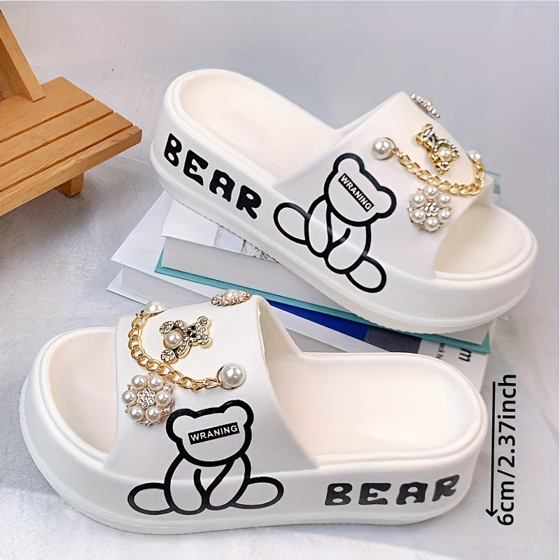 Women's Golden Bear Charm Lightweight EVA Slides