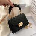 Women's Checkered Chain Small Square Crossbody Bag Handbag