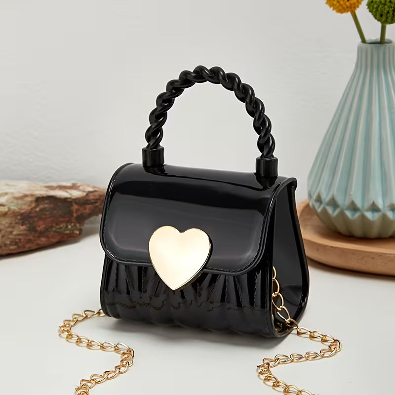 Women's Mini Heart Shaped Jelly Crossbody Bag