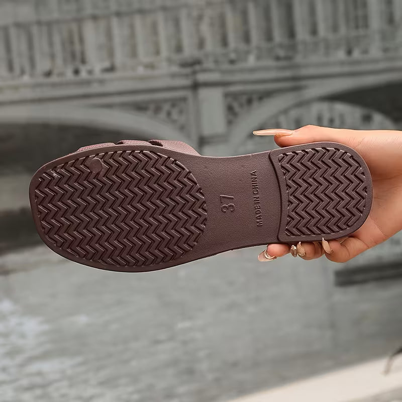 Women's Stylish Lightweight Flat Beach Holiday Slides