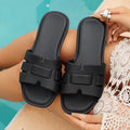 Women's Stylish Lightweight Flat Beach Holiday Slides