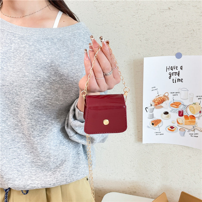 Women's Laser Bow Small Square Mini Bag Fashion