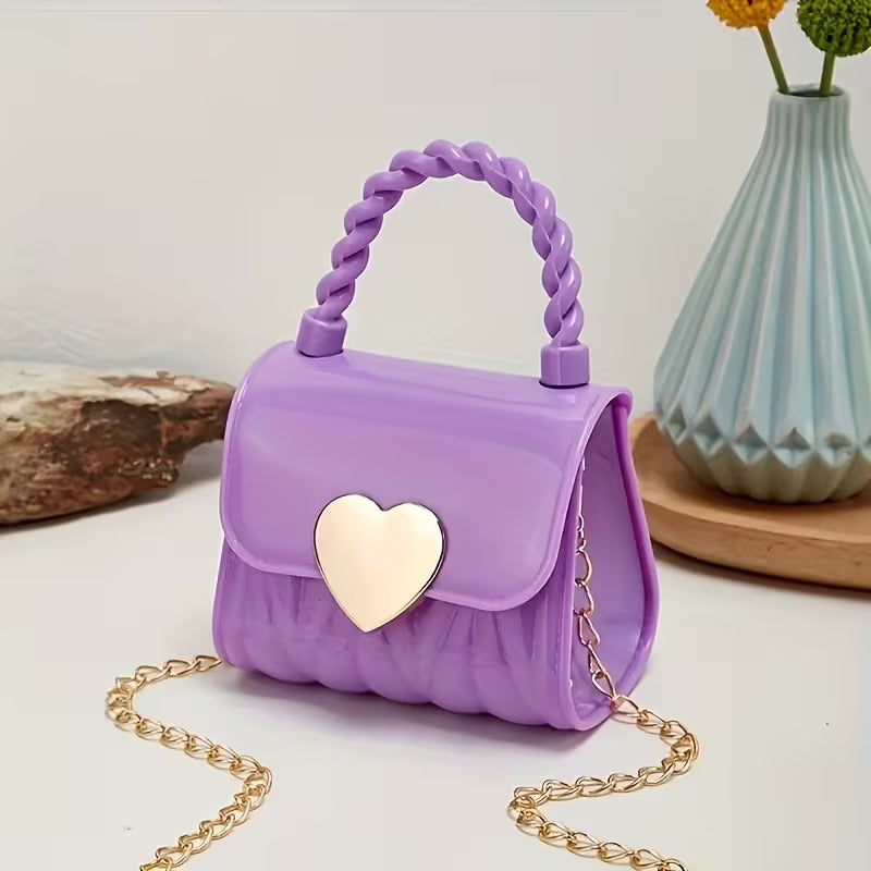 Women's Mini Heart Shaped Jelly Crossbody Bag