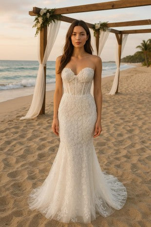 Women's Special Occasion Dress Elegant Wedding LV2521-W_U