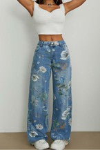 Women's Fashion Straight Denim Jeans MSF-15875