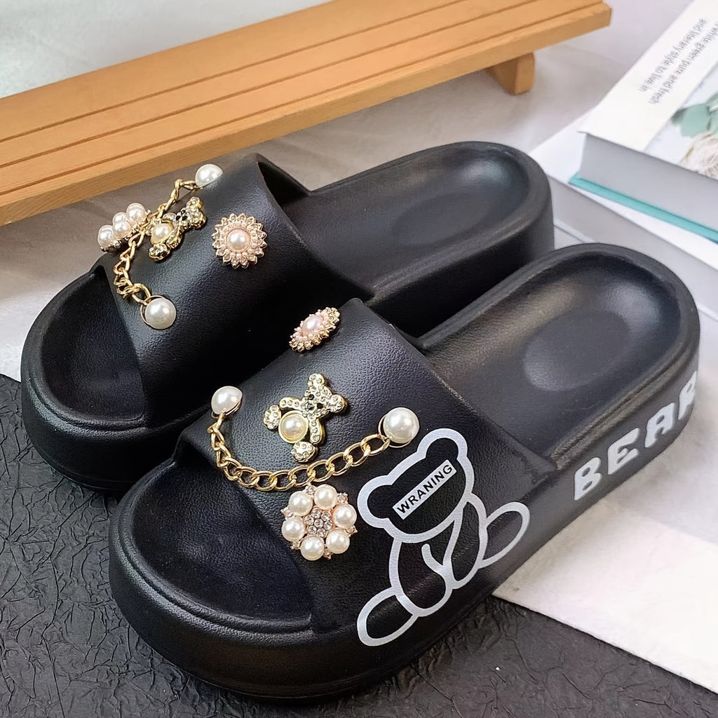 Women's Golden Bear Charm Lightweight EVA Slides
