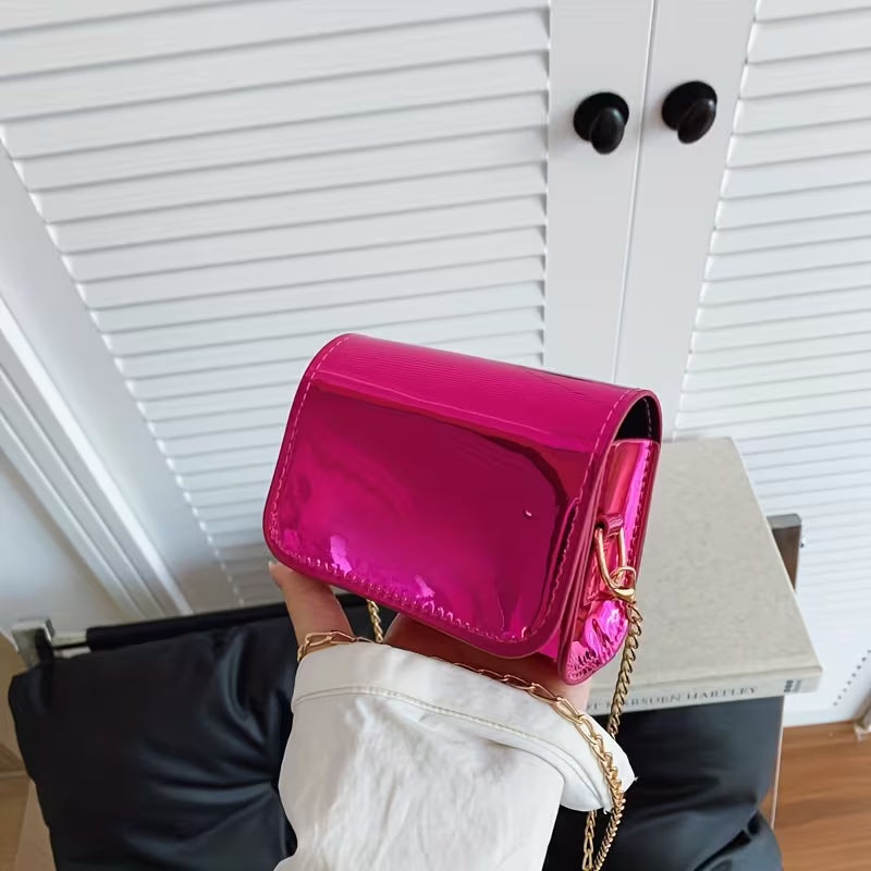 Women's Solid Color Small Square Shoulder Bag Fashion