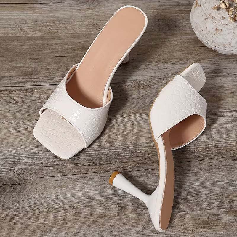 Women's Stylish Versatile High-Heeled Open Toe Sandals