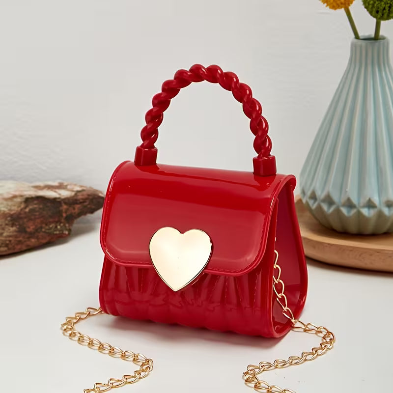 Women's Mini Heart Shaped Jelly Crossbody Bag