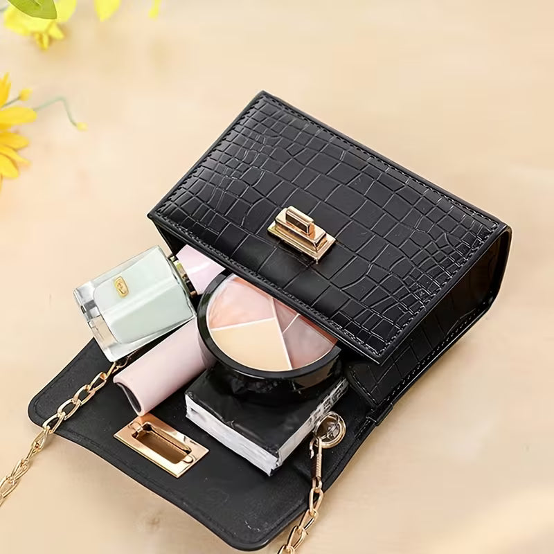 Women's Pearl Handle Small Crossbody Handbag Fashion