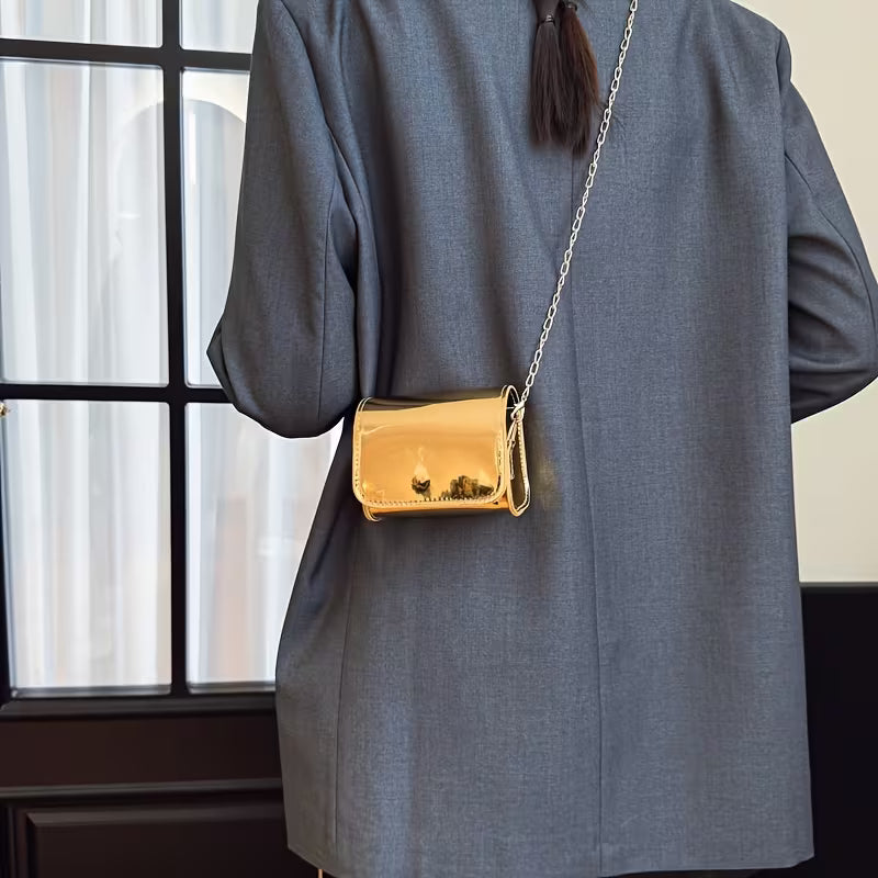 Women's Solid Color Small Square Shoulder Bag Fashion