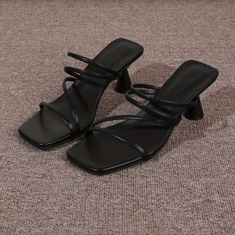 Women's Roman Chunky Heel Sandals Elegant Beach Slippers