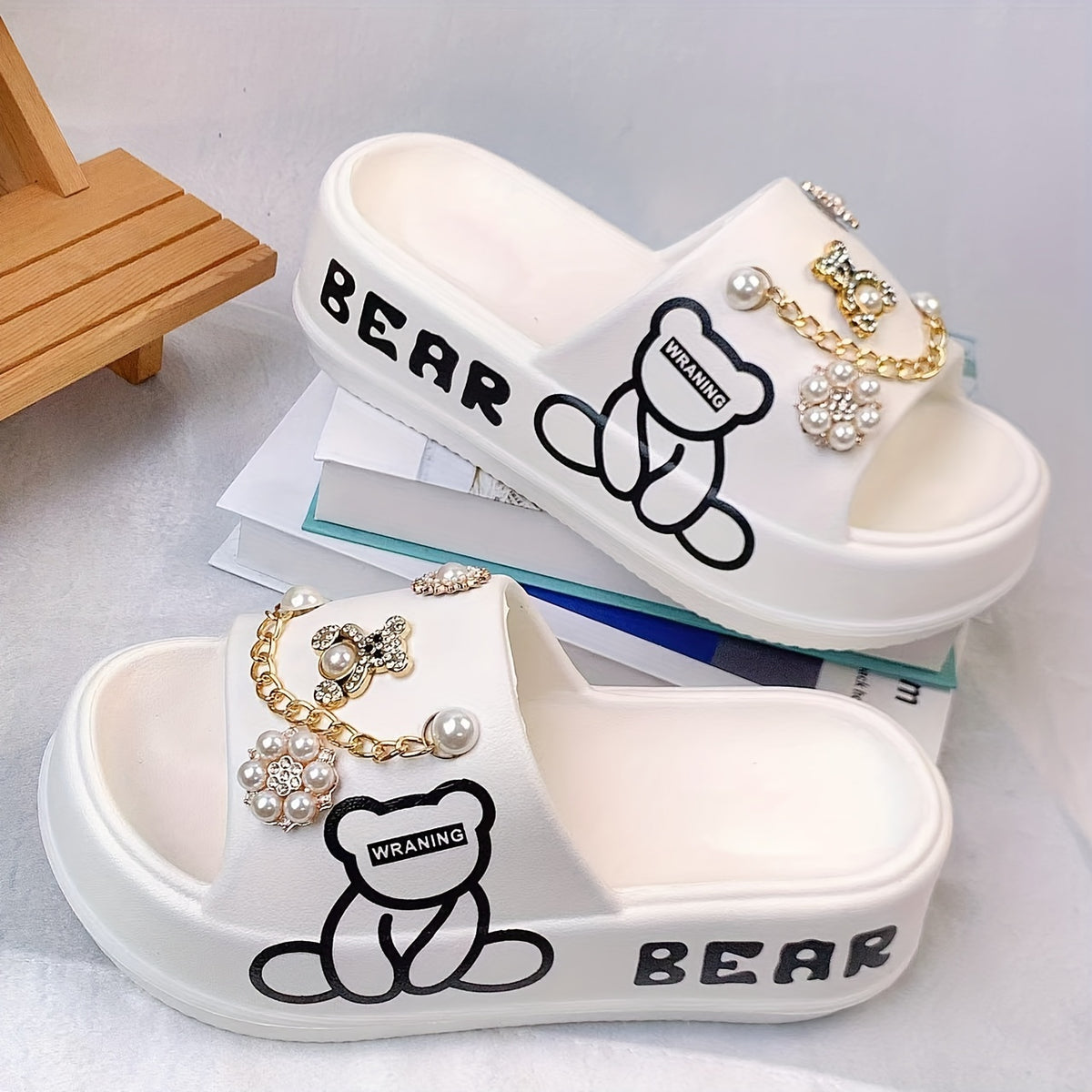 Women's Golden Bear Charm Lightweight EVA Slides