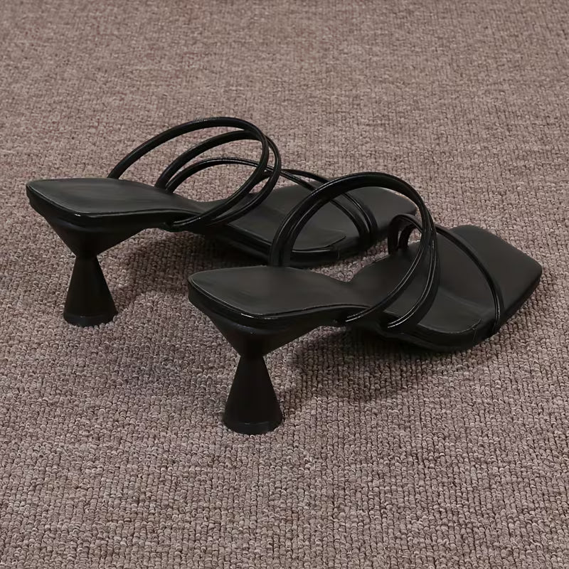 Women's Roman Chunky Heel Sandals Elegant Beach Slippers