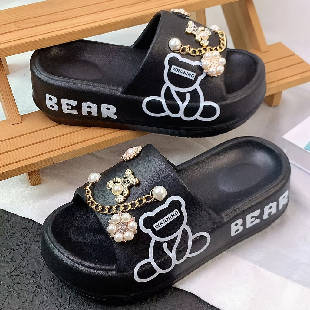 Women's Golden Bear Charm Lightweight EVA Slides