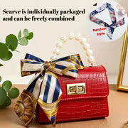 Women's Pearl Handle Small Crossbody Handbag Fashion