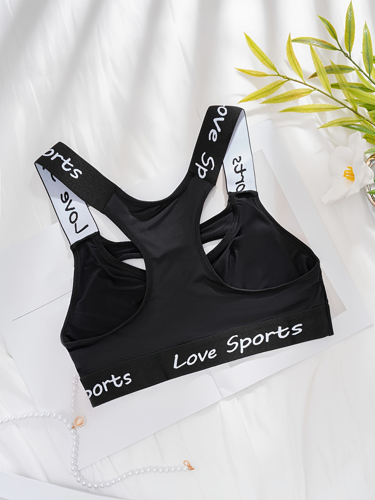 Women's High-Elasticity Breathable Wireless Racerback Yoga Sports Bra