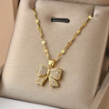 Women's Elegant Pendant Stainless Steel Luxury Necklace