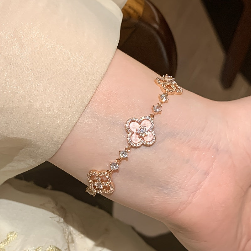 Women's Clover Bracelet Elegant Imitation Mother-of-Pearl Jewelry