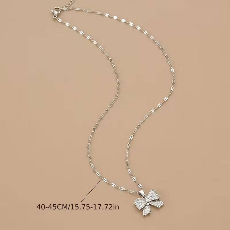 Women's Elegant Pendant Stainless Steel Luxury Necklace