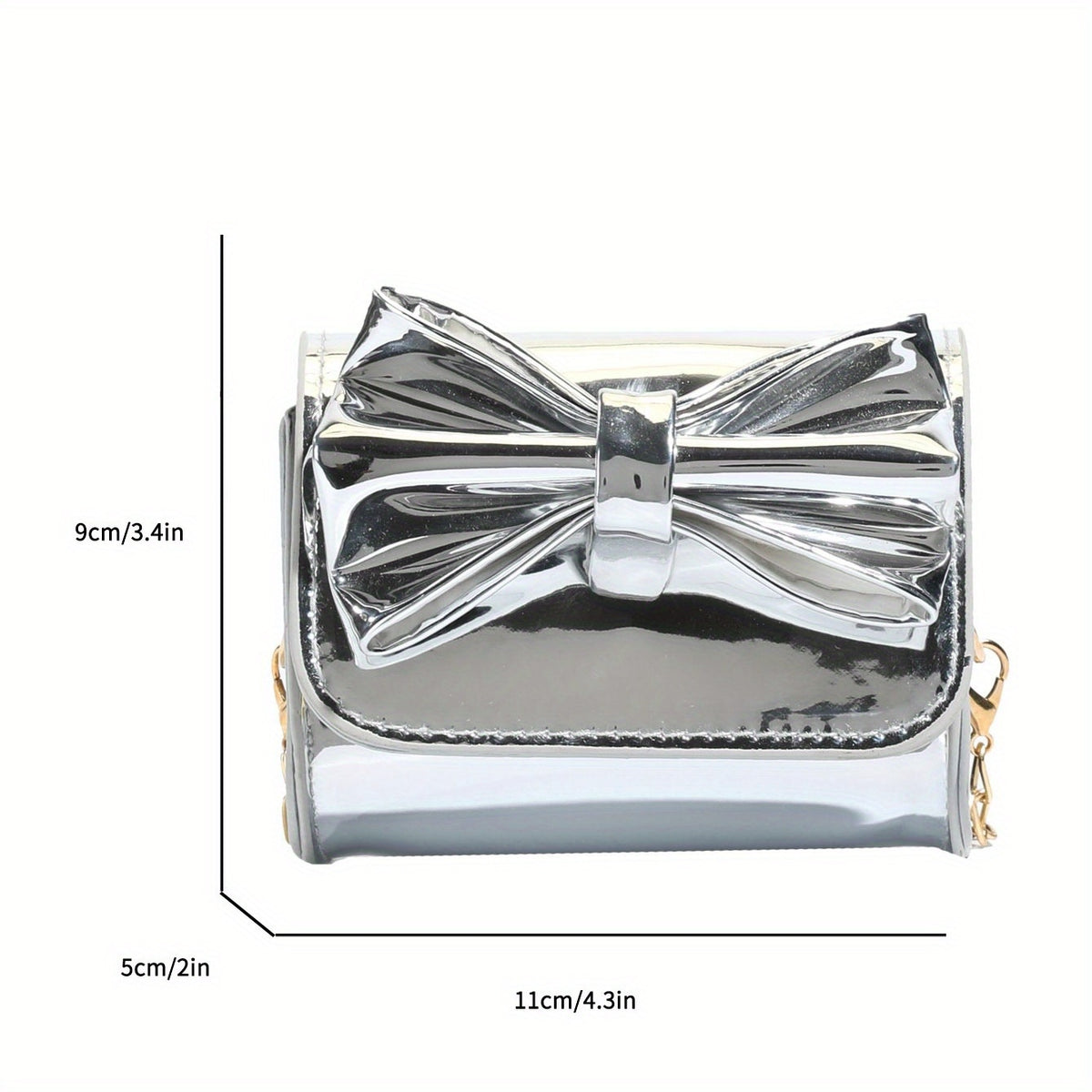 Women's Mini Crossbody Bag Casual Handbag Metal Chain Strap