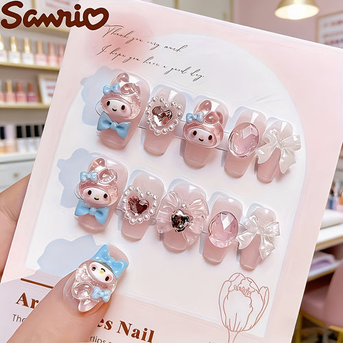 Cute Pink Ballet Press on Nails False Nail Set 24 Pieces