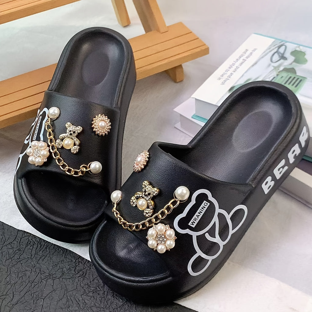 Women's Golden Bear Charm Lightweight EVA Slides