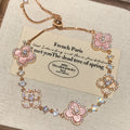Women's Clover Bracelet Elegant Imitation Mother-of-Pearl Jewelry