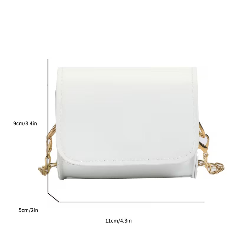 Women's Solid Color Small Square Shoulder Bag Fashion