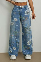 Women's Fashion Straight Denim Jeans MSF-15875