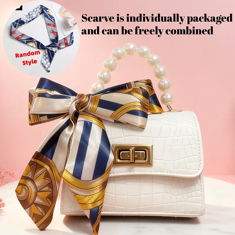 Women's Pearl Handle Small Crossbody Handbag Fashion
