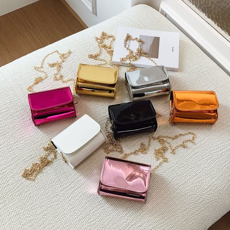 Women's Solid Color Small Square Shoulder Bag Fashion